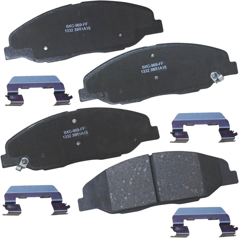 Bendix Premium SBC1332 Ceramic Front Brake Pads for Cadillac CTS 2014-2008, STS 2011-2009 - Image 1